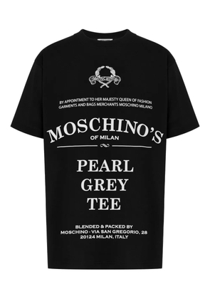 Moschino text-print T-shirt - Black