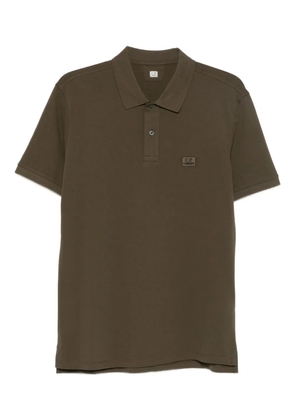C.P. Company logo-patch polo shirt - Green