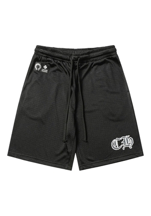 Chrome Hearts logo-patch shorts - Black