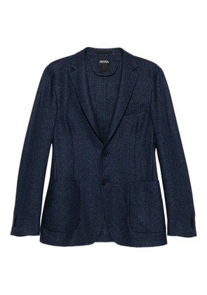 Zegna textured blazer - Blue