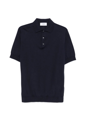 Lardini button placket polo shirt - Blue