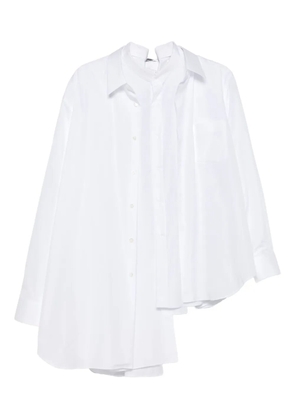 Comme Des Garçons asymmetrical buttoned shirt - White