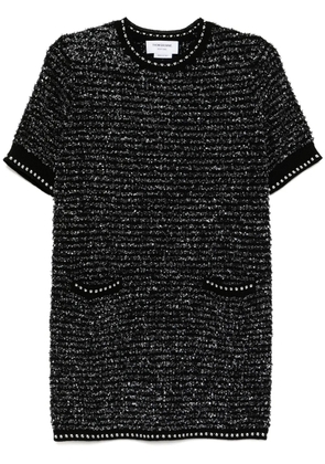 Thom Browne tweed mini dress - Black