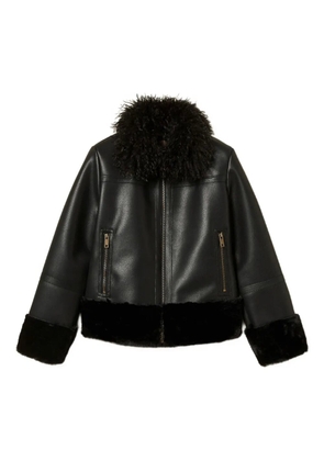 TWINSET faux-leather coat - Black