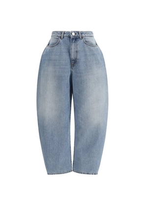 Róhe Sculptural button-fastening jeans - Blue