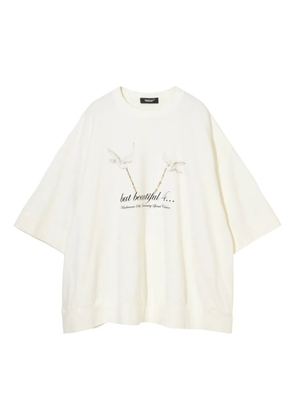 Undercover doves chain T-shirt - White