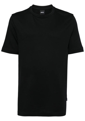 BOSS piqué-weave T-shirt - Black