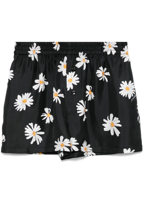 Moschino floral-print shorts - Black