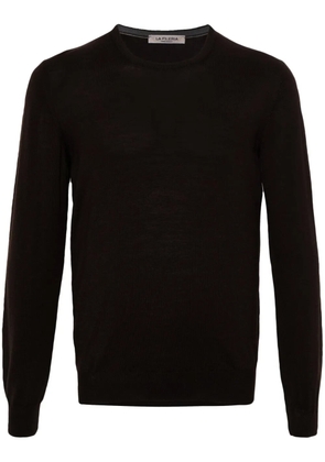 Fileria crew-neck virgin wool jumper - Brown
