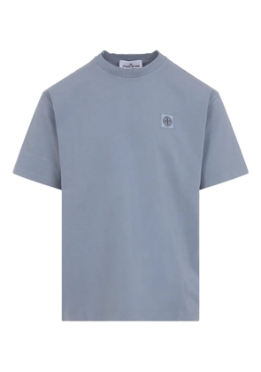 Stone Island logo-patch T-shirt - Blue