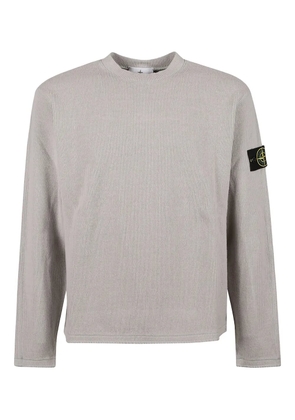 Stone Island logo-patch sweater - Grey
