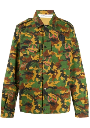 Off-White camouflage print shirt - Green
