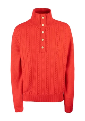 A.P.C. Thea cable-knit button sweater - Red
