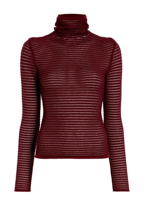Proenza Schouler White Label Hailey ribbed turtleneck top - Red
