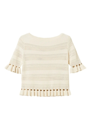 TWINSET ruffled top - Neutrals
