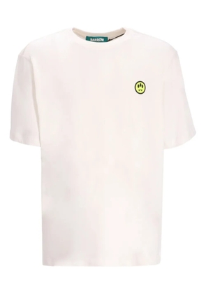 BARROW logo-print cotton t-shirt - White