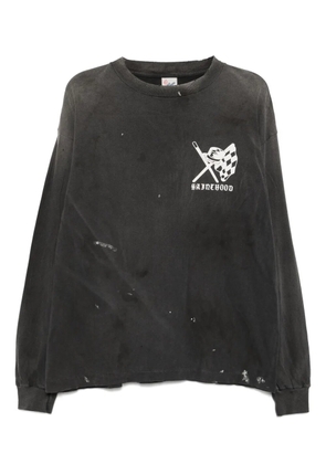 SAINT MXXXXXX graphic-print T-shirt - Black