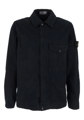 Stone Island old effect pocket peacoat - Black