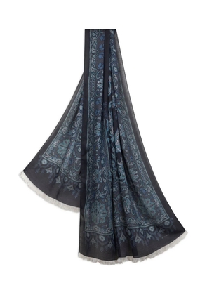 ETRO jacquard paisley scarf - Blue