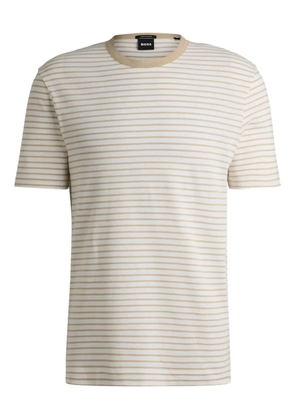 BOSS striped T-shirt - White