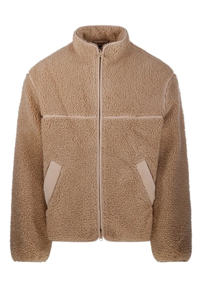 Maison Kitsuné zip-up fleece jacket - Brown