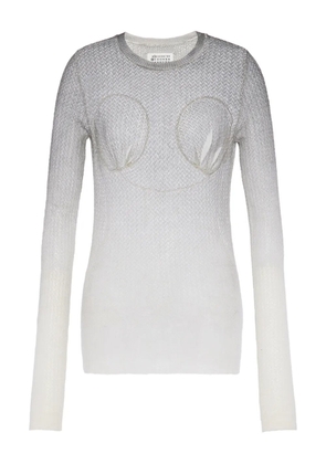 Maison Margiela semi-sheer sweater - Grey