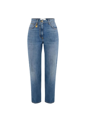 Elisabetta Franchi padlock balloon jeans - Blue