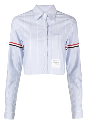 Thom Browne RWB-stripe cotton shirt - Blue