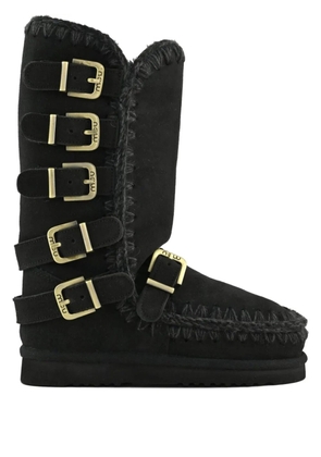 Mou 40mm Eskimo buckle-straps boots - Black