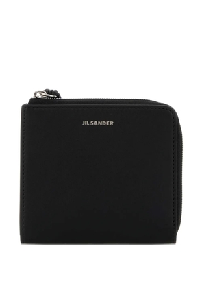 Jil Sander zip leather purse - Black