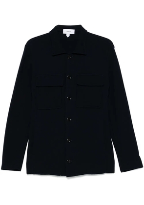 Lardini cotton shirt jacket - Blue