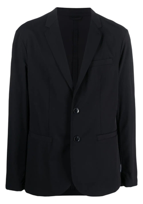 Armani Exchange buttoned-up single-breasted blazer - Blue