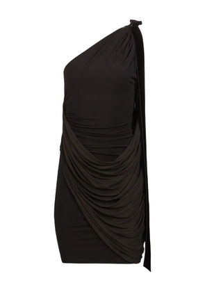 Nina Ricci one-shoulder draped mini dress - Black