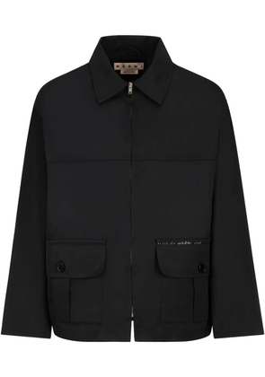Marni utility-style zip-up jacket - Black
