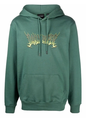 Daily Paper logo-print cotton hoodie - Green