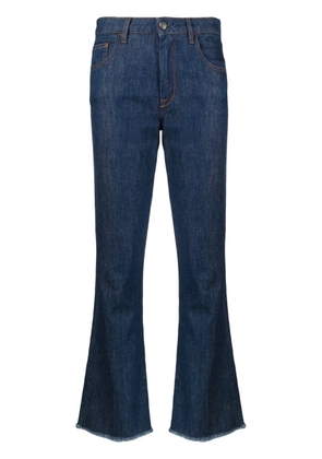 Fay mid-rise straight-leg cropped jeans - Blue