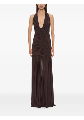 Christopher Esber Orion gown - Brown