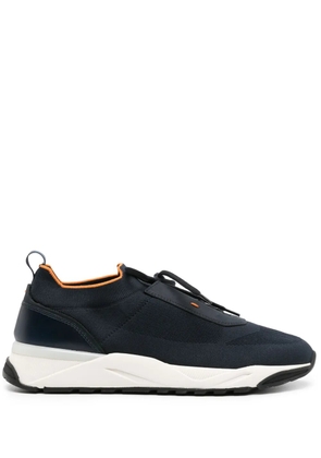 Santoni knitted-upper sneakers - Blue