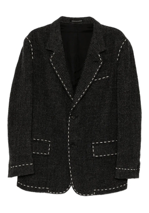 Y's wool hand-stitch blazer - Grey