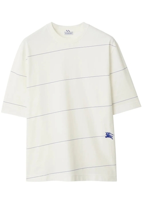 Burberry striped cotton T-shirt - White