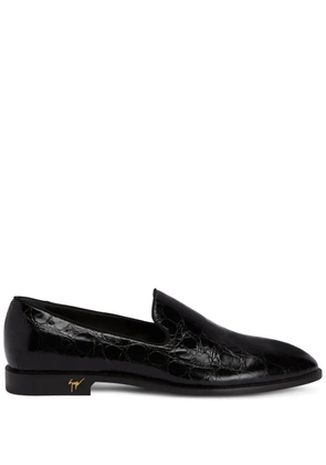 Giuseppe Zanotti Gatien crocodile-effect leather loafers - Black