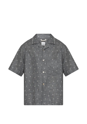 Eleventy collared polka dot shirt - Grey
