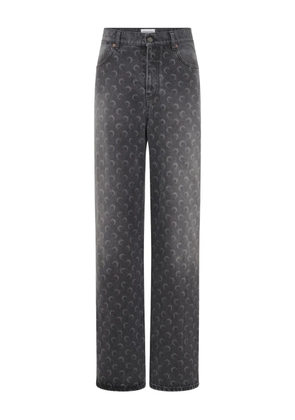 Marine Serre Moon-print jeans - Grey