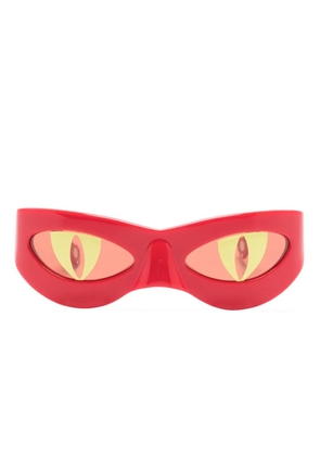 Charles Jeffrey Loverboy Neko cat-eye sunglasses - Red