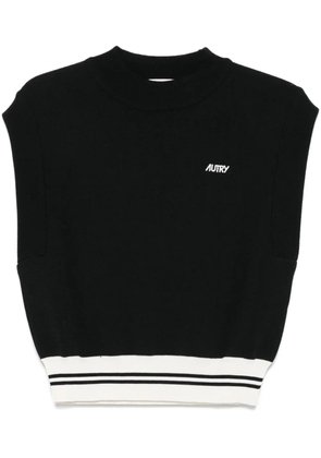 Autry crew-neck vest - Black