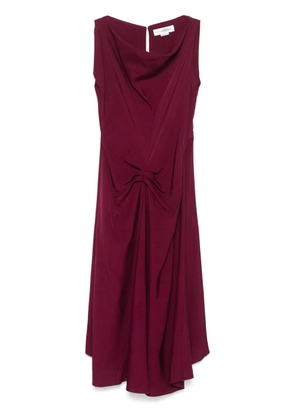Victoria Beckham pleated midi dress - Purple