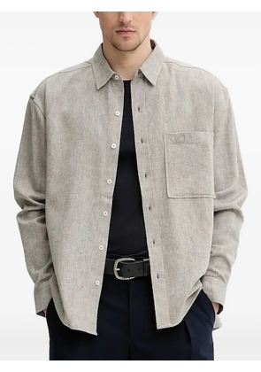IRO embroidered-pocket shirt - Neutrals