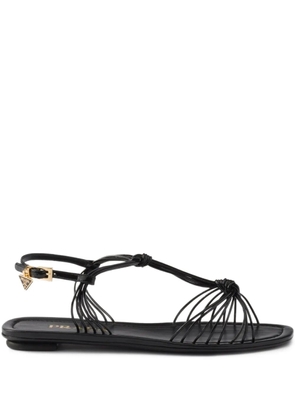 Prada patent leather sandals - Black