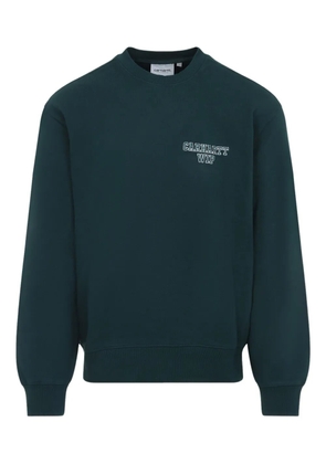 Carhartt WIP logo-embroidered crew-neck sweatshirt - Green