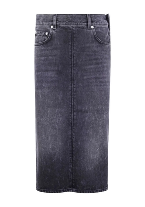 Haikure denim cotton skirt - Grey